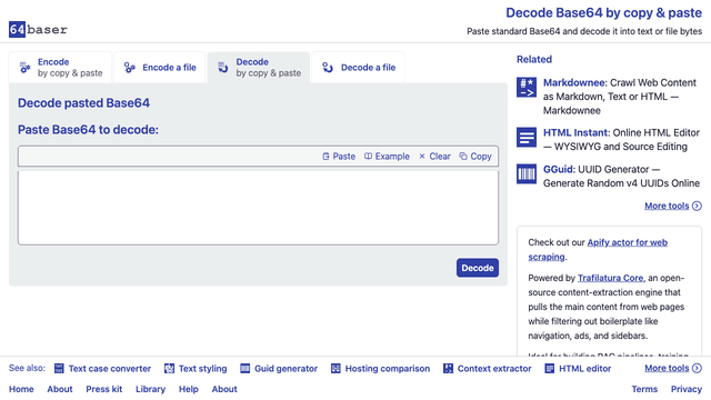 Decode by copypaste